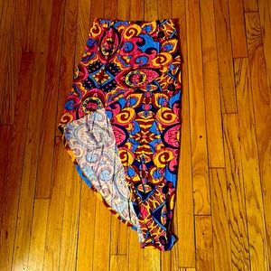 Colorful Satva faux wrap skirt
